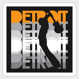 Detroit Guitar Smash Sticker